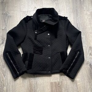 Yansi Fugel Black Quilted  Jacket